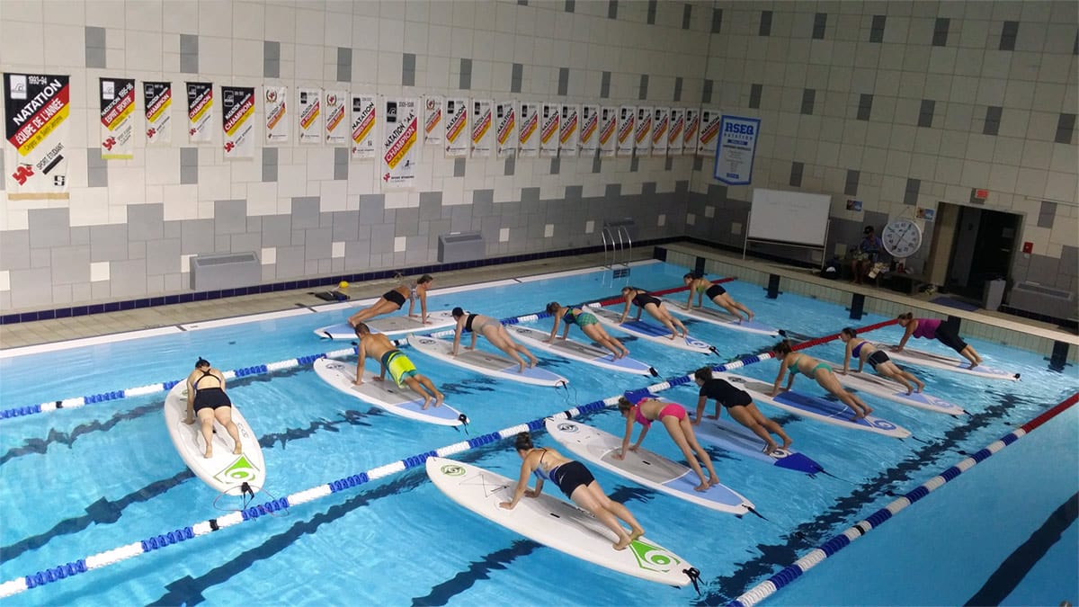 Cours de Sup Fitness en piscine - EchoAloha