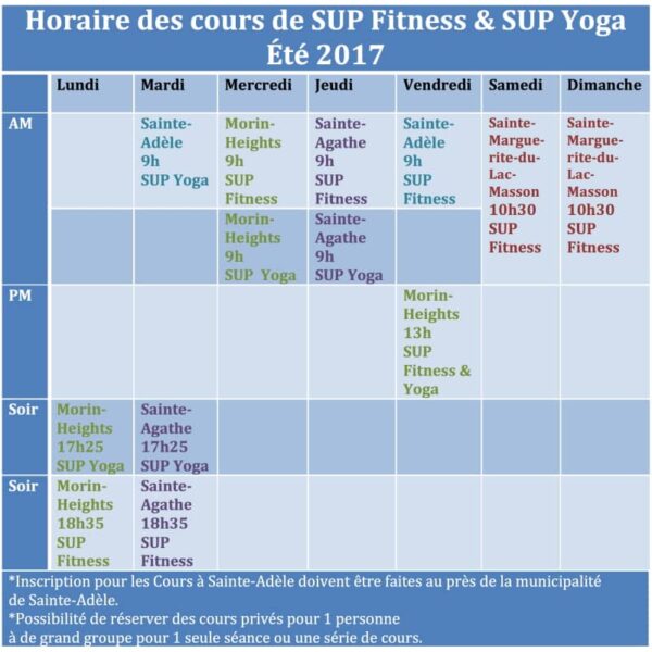 Session 9 cours été SUP Yoga/Fitness Sainte-Agathe - Image 2