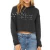 Hoodie Crop " One Wave, One Breath / Birds " - Choix de couleurs - Image 4