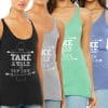 Camisole "Take a walk on the SUP side" 4 couleurs - Nouveauté!!