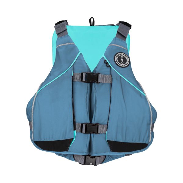 Moxie Foam Vest Mustang Survival (Slate-Aqua & Merlot-Coral)